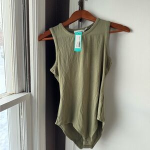 Olive Green one piece Women's Top